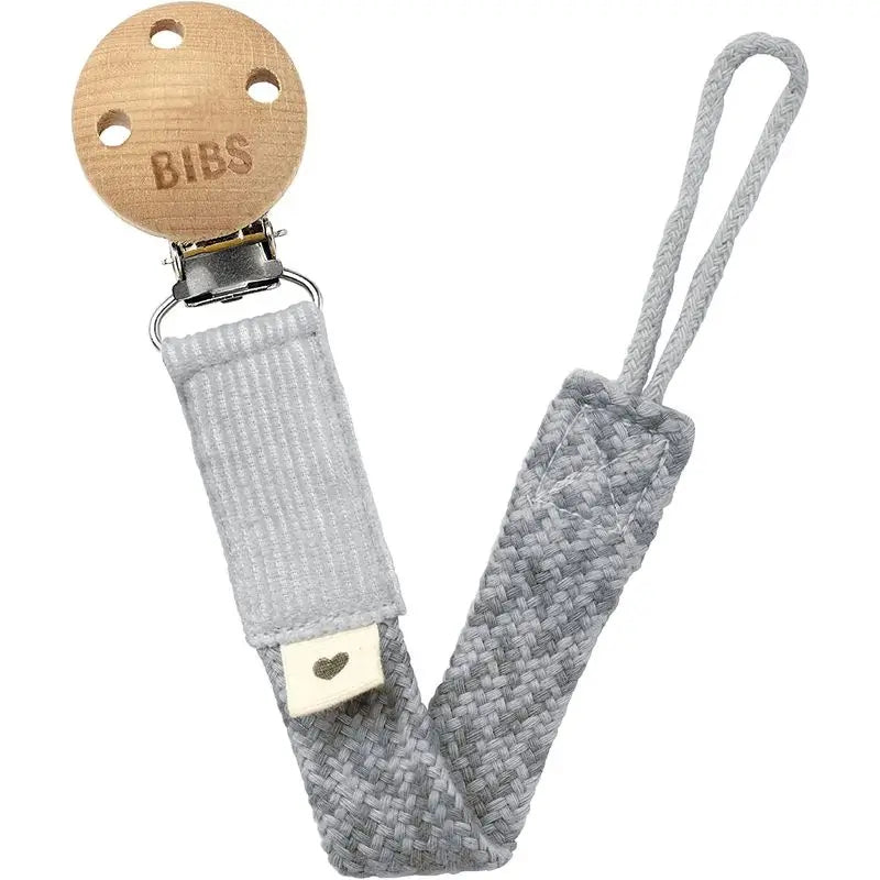 BIBS Chupetero Trenzado Cloud/Iron