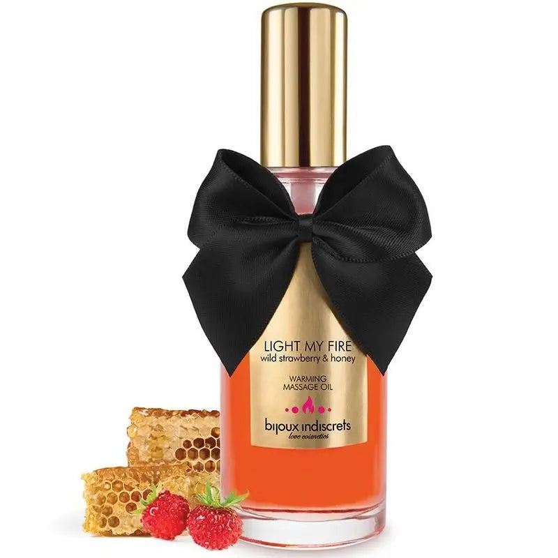 Bijoux Love Cosmetiques Olio da massaggio riscaldante agli aromi di fragola
