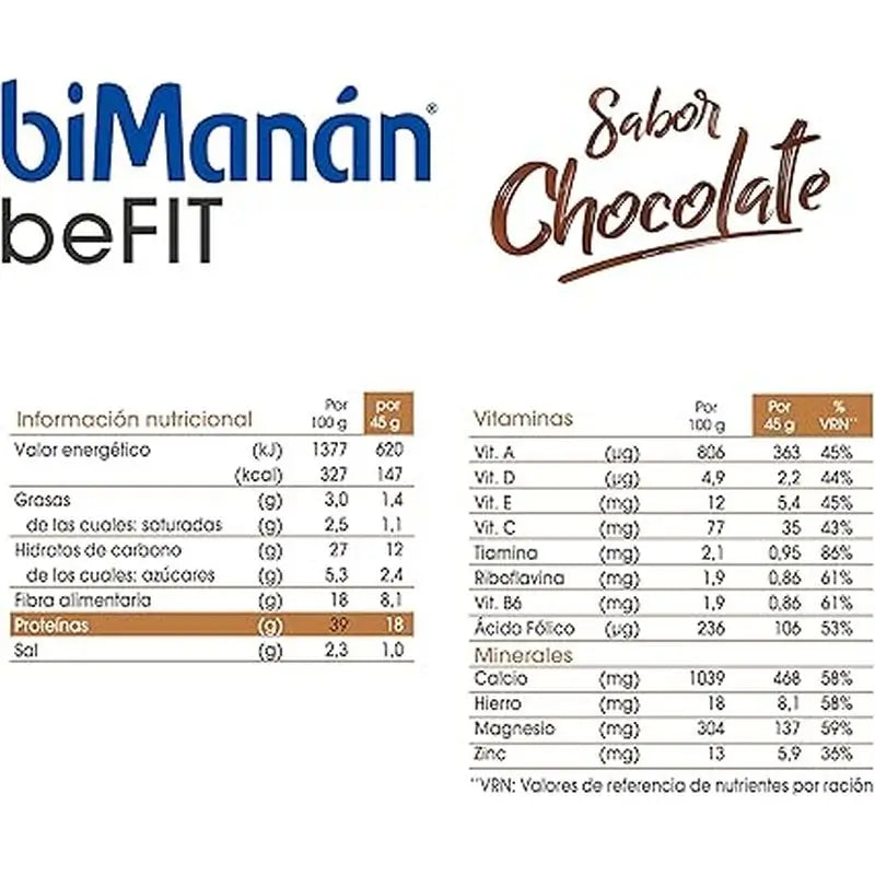 biManán Befit Gusto Cioccolato 12 Creme