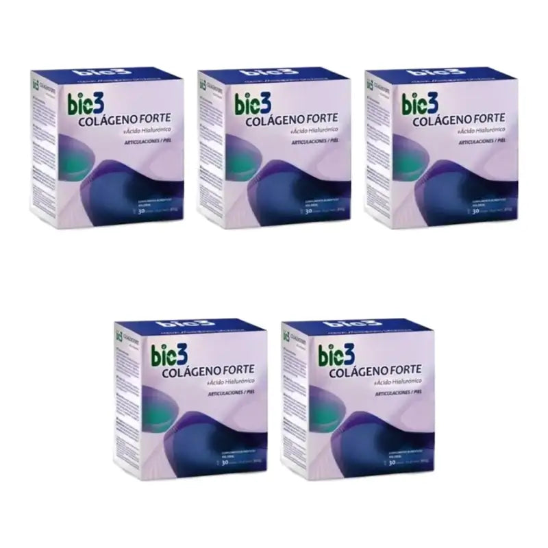 Bio 3 Collagene + Acido ialuronico + Magnesio Forte, 5 x 30 bustine