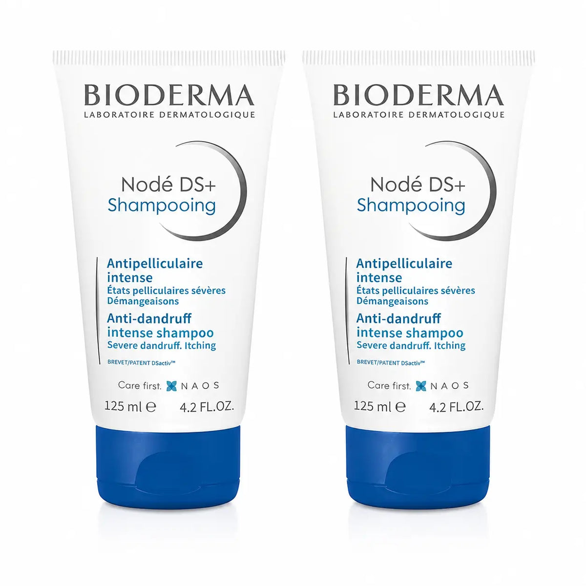 Bioderma Nodé Ds+ Shampoo per dermatite seborroica 125 ml, confezione da 2