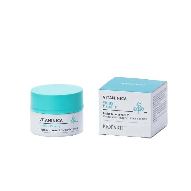 Bioearth Crema viso alla vitamina B3 e prezzemolo, 50 Ml