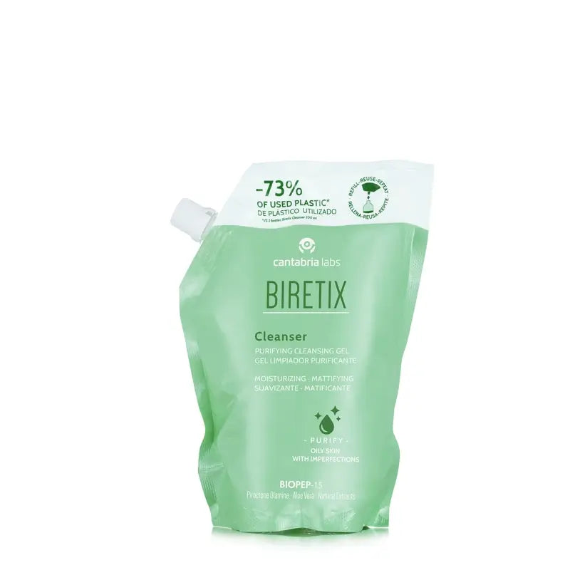 Ricarica di gel detergente purificante Biretix, 400 ml