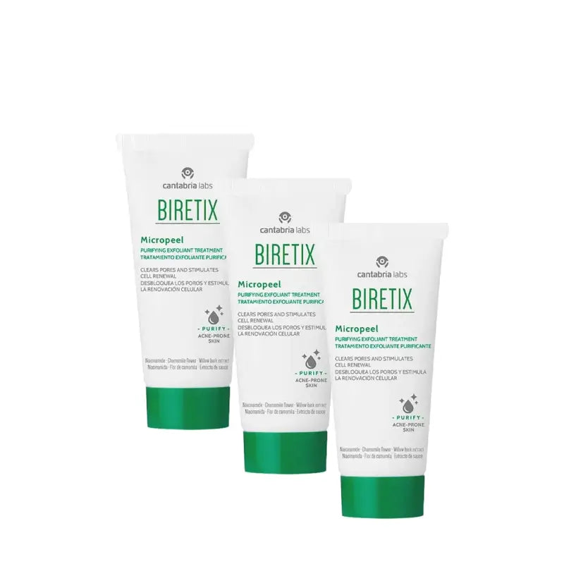 BIRETIX Micropeel Confezione da 3 x 50 ml