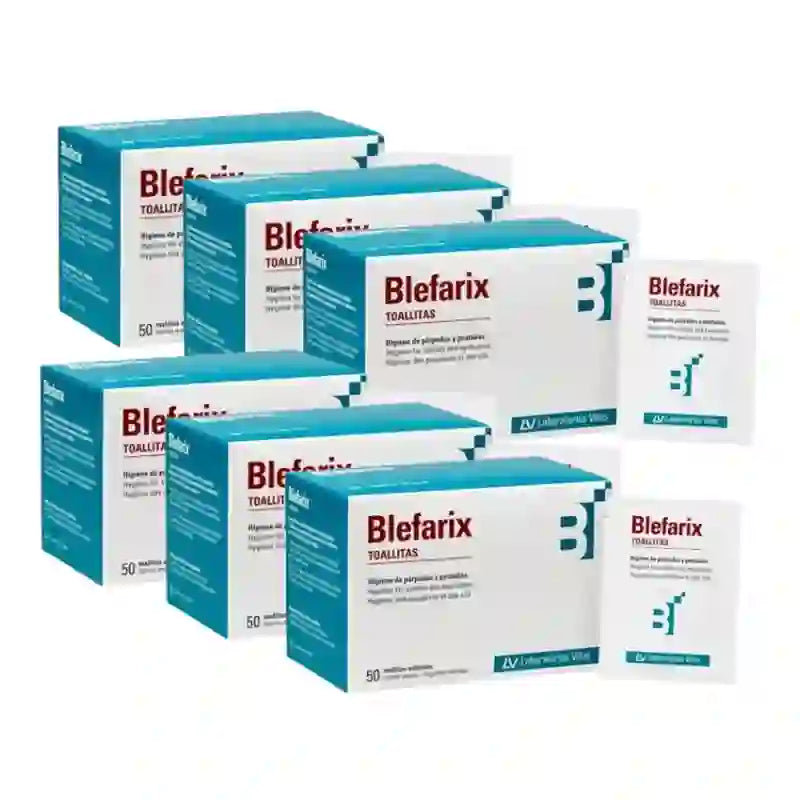 Blefarix Salviette 50 Bustine, Confezione da 6