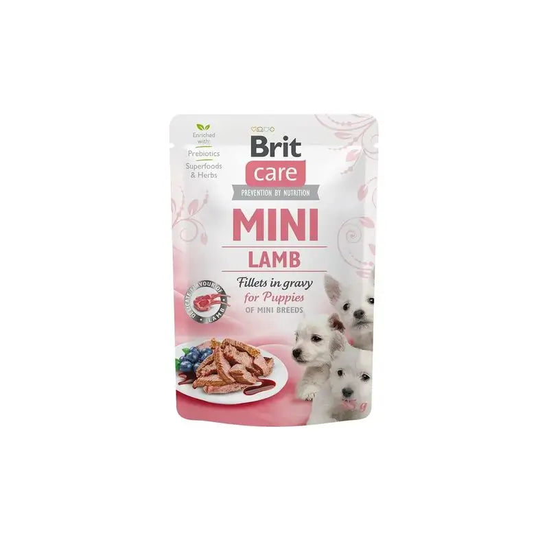 Brit Care Mini Puppy Filetti di agnello in salsa 24X85Gr per cani