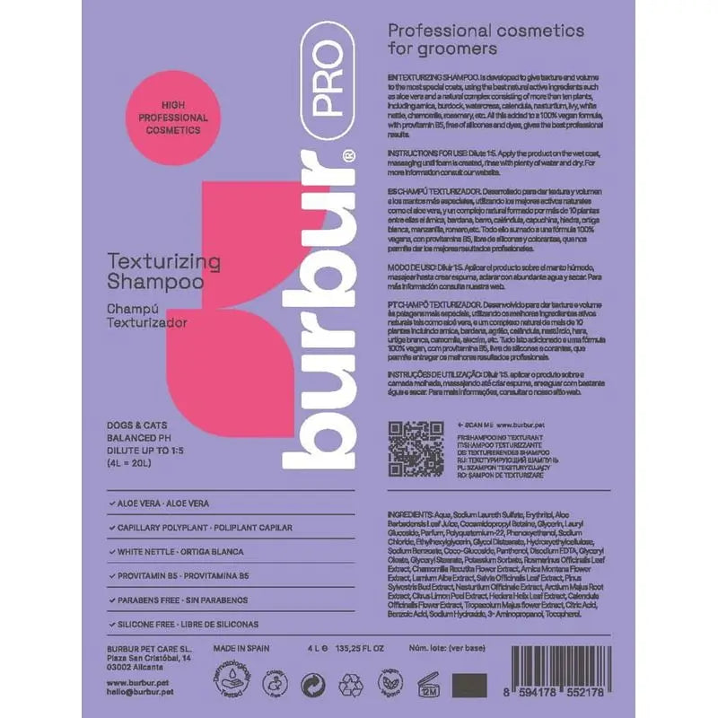 Burbur Pro Texture Shampoo 1000Ml