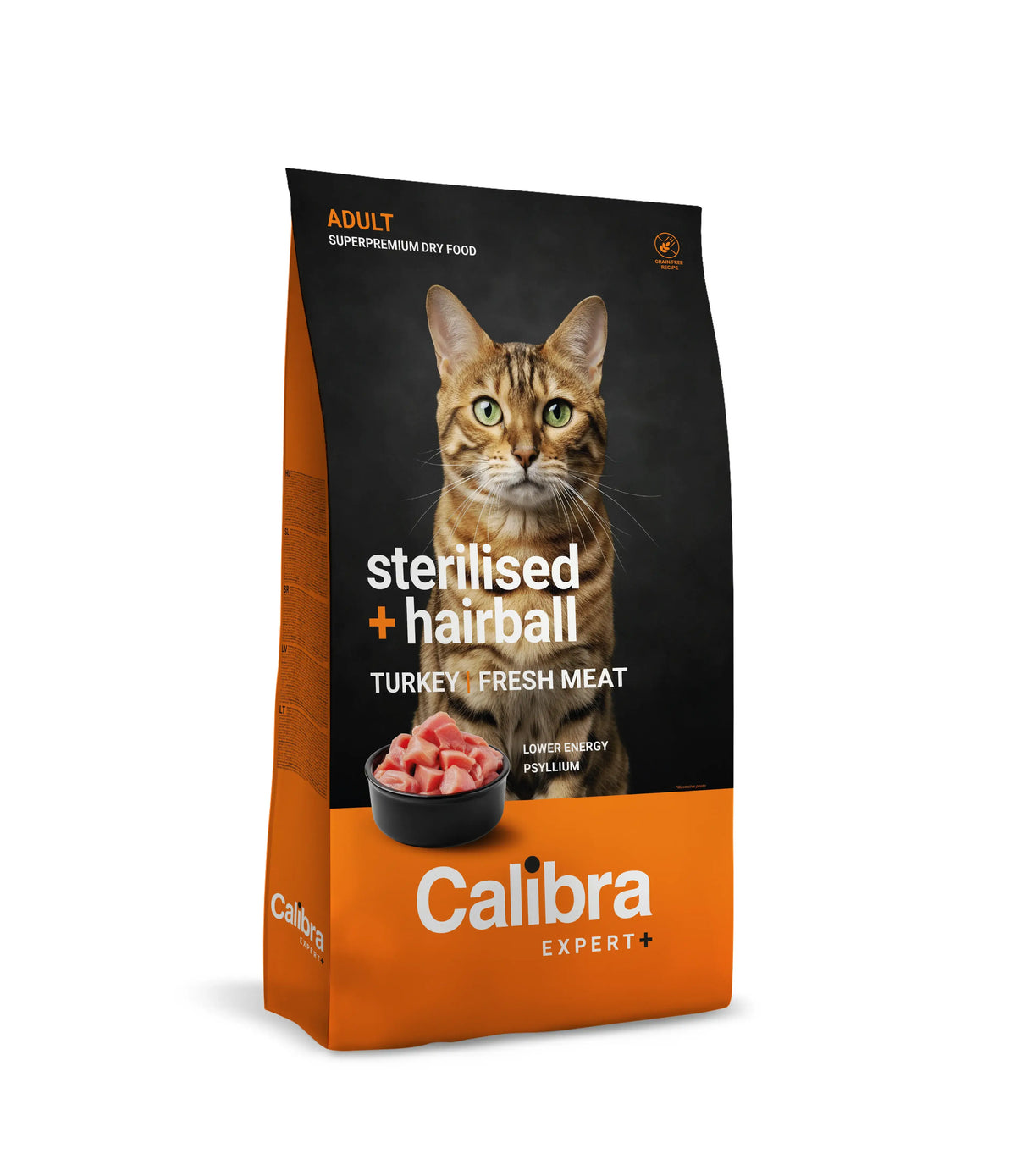Calibra Cat Expert+ Adult Sterilised & Hairball Feed 400G