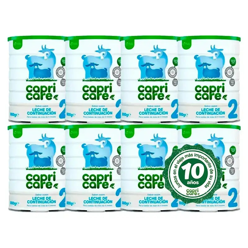 Capricare 2 Latti di Continuità, Confezione 8 X 800 Gr