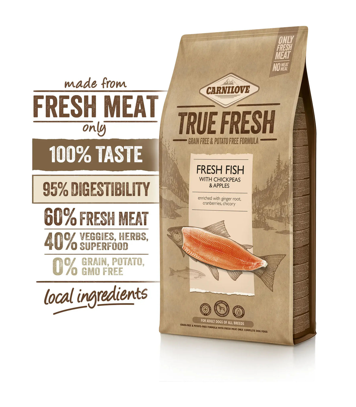 Carnilove Canine Adult True Fresh Fish 11,4Kg, dog food
