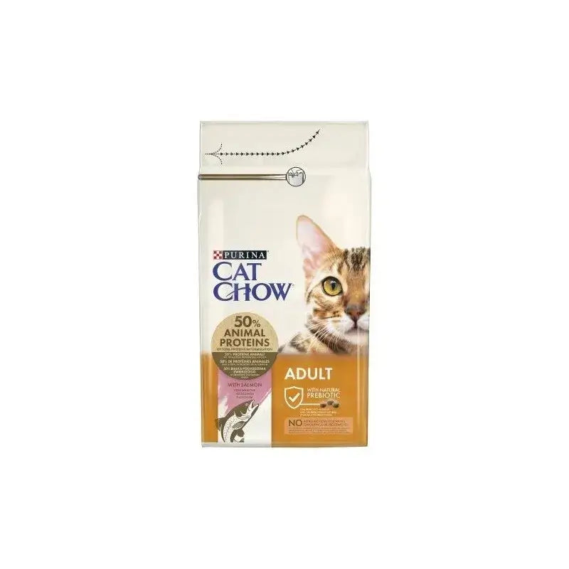 Cat Chow Feline Adult Salmone Tonno 15kg cibo per gatti