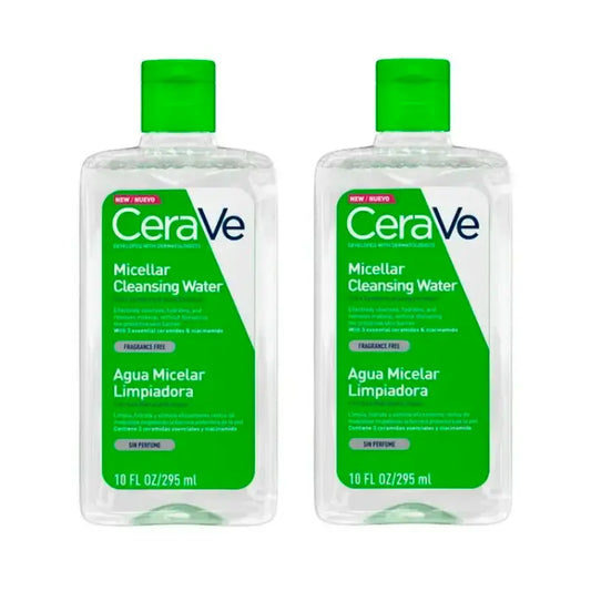 CeraVe Acqua Micellare Detergente, Confezione 2 x 295 ml