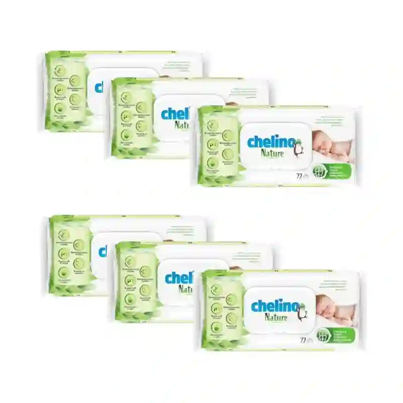 Salviette per neonati Chelino Nature , 6X72 unità