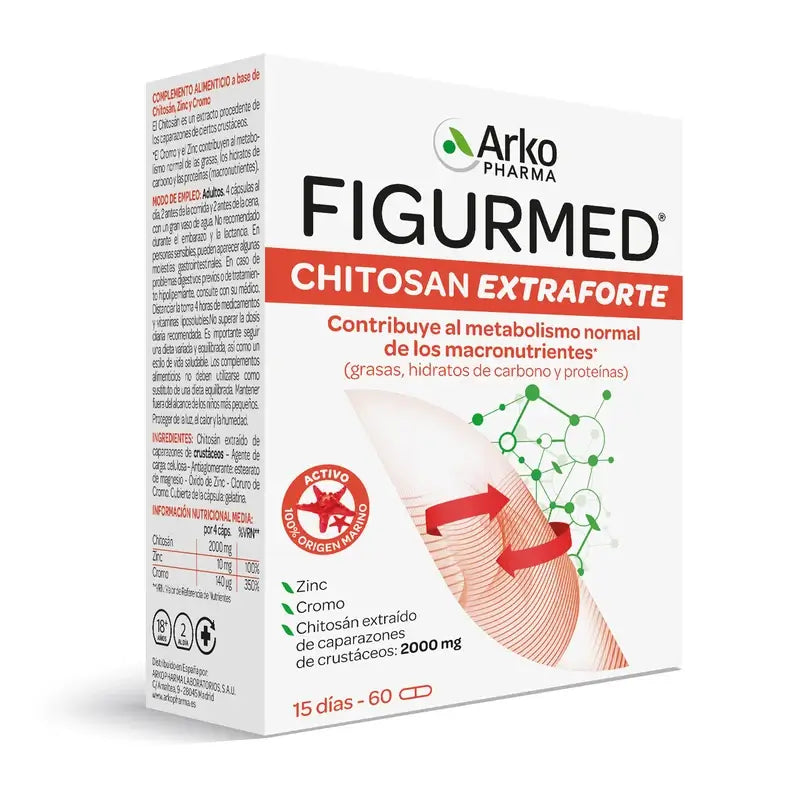Arkopharma Figurmed Chitosano Extra Forte 500 mg, 60 capsule