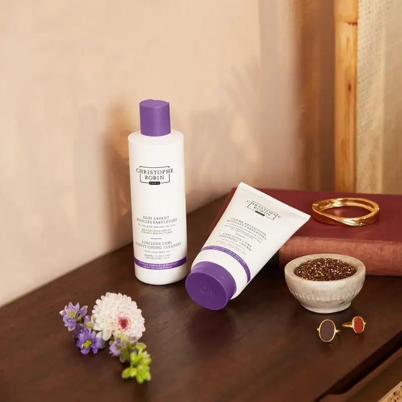 Christophe Robin Luscious Curl Conditioning Cleanser con olio di semi di chia (capelli mossi e ricci) , 250 ml