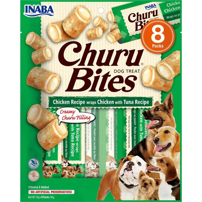 Churu Dog Bites Chicken Tuna Recipe 8X12Gr