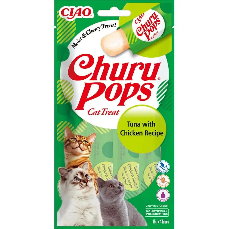 Churu Gato Pops Tuna Chicken Recipe 4X15Gr