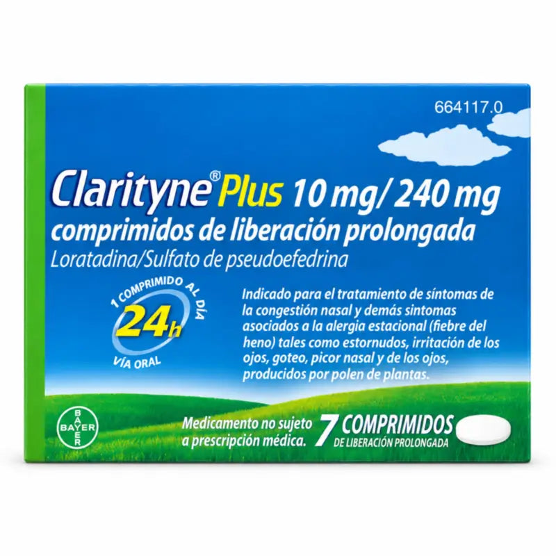 Clarityne Plus 10 mg/240 mg 7 Compresse