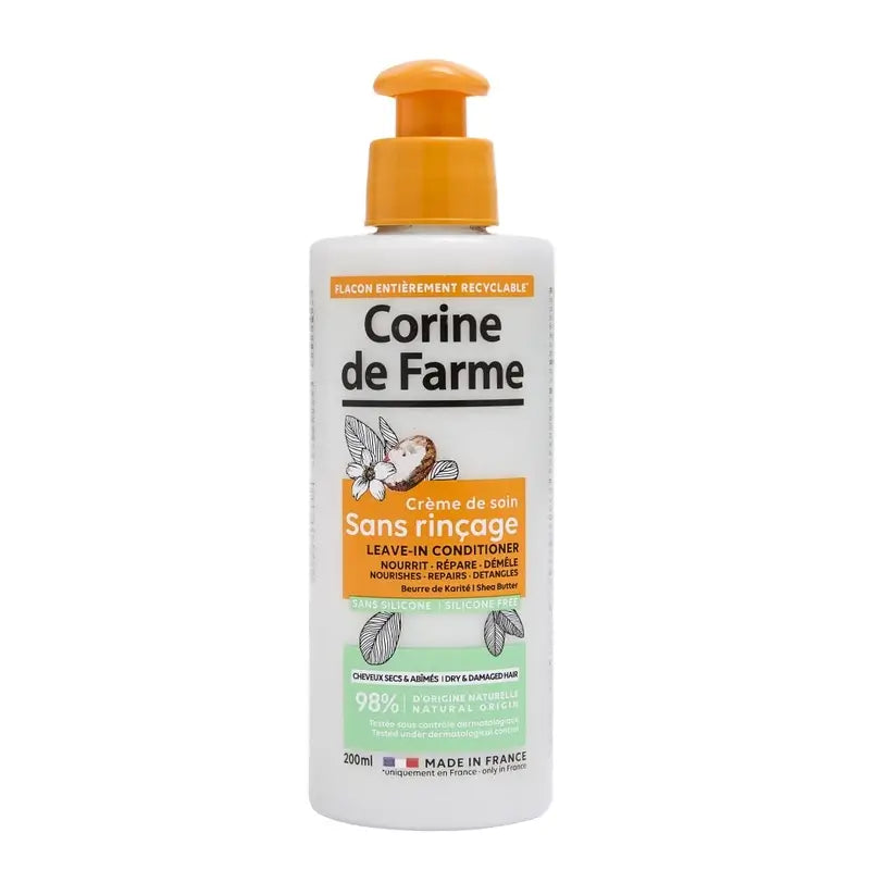Corine De Farme Crema Leave-on al burro di karité, 200 ml