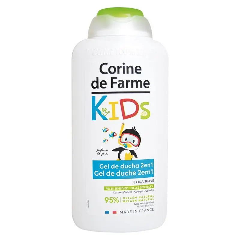 Corine De Farme Kids 2 In 1 Gel doccia Pera, 300 ml