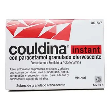 Couldina Instant with Paracetamol 10 Effervescent Sachets