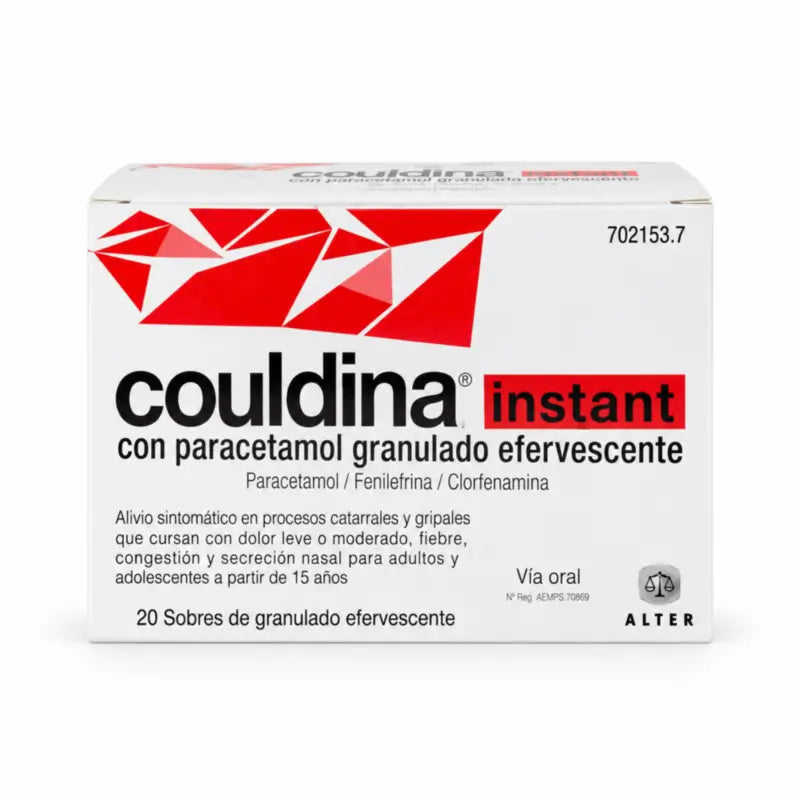 Couldina Instant con Paracetamolo 20 Bustine Effervescenti