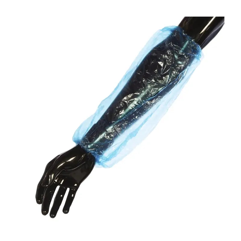 Coprimaniche Cuatrogasa in polietilene blu, 100 unità