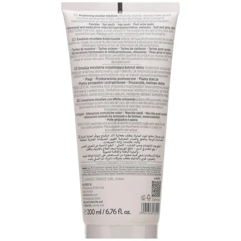 Dermedic Melumin Emulsione micellare anti-macchie - Illuminante, 200 ml