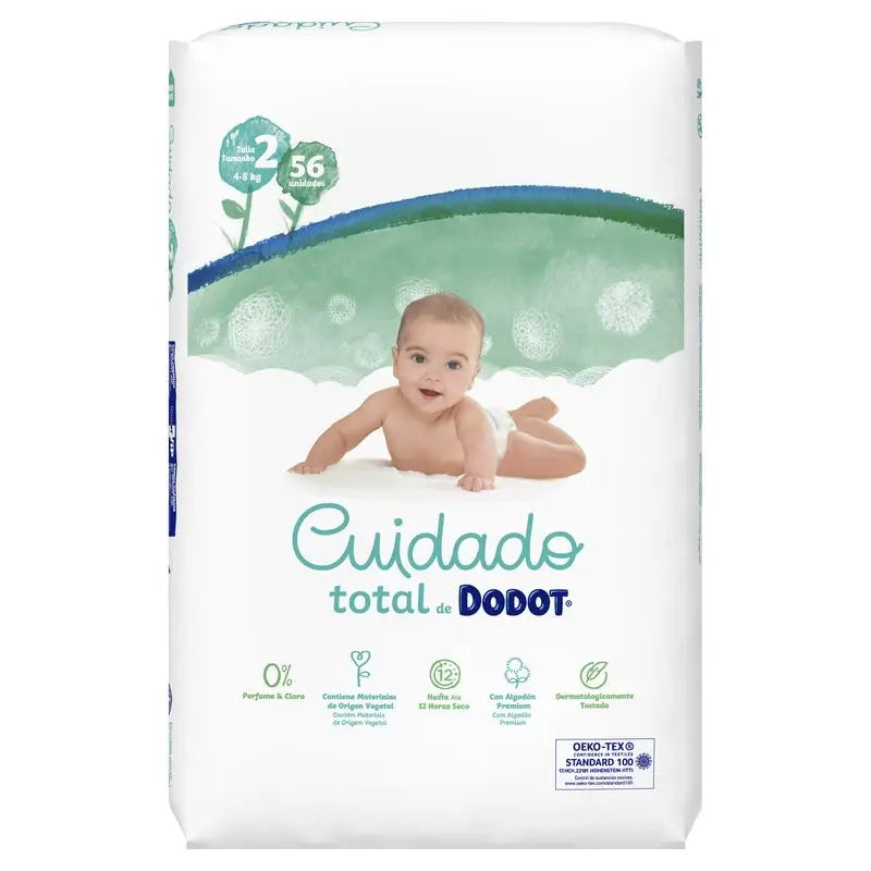 Dodot Total Care Taglia 2, 56 pannolini