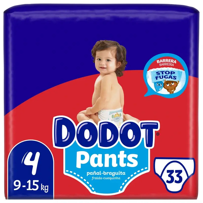 Dodot Pants Panty Taglia 4 (9-15 Kg), 33 Pannolini