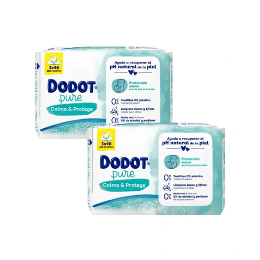 Dodot Pure Calm & Protect Baby Wipes Pack, 6 X 46 Wipes