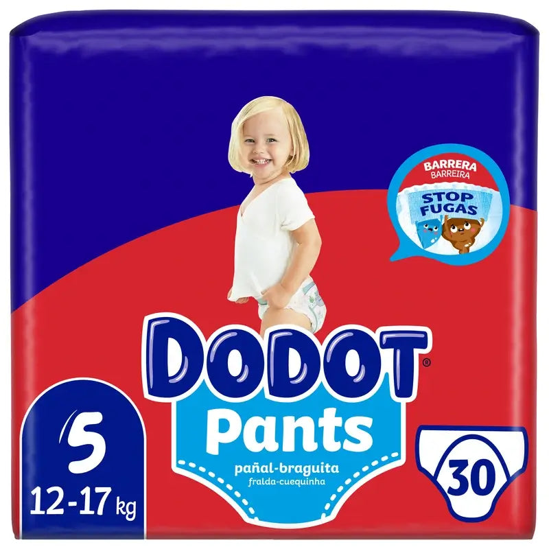 Dodot Pants Panty Taglia 5 (12-17 Kg), 30 pannolini
