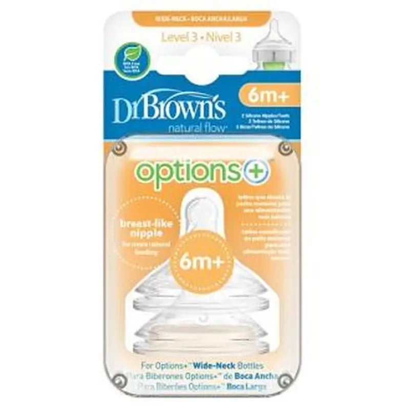 Opzioni del Dr. Brown Tettarella B/Ancha Sili Redon N3 +6M 2Un