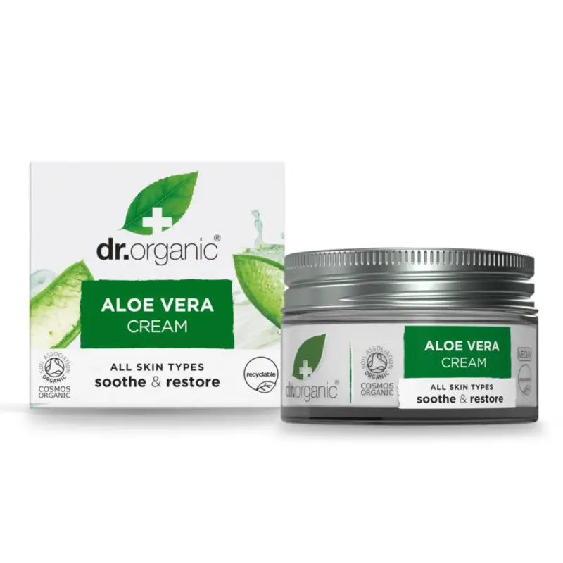 Dr.Organic Crema concentrata all'aloe vera - Per tutti i tipi di pelle, 50 ml