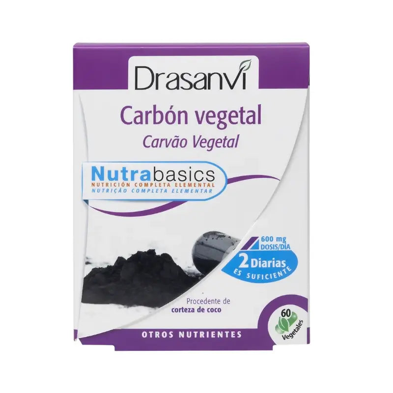 Drasanvi Carbone Vegetale 60 Capsule Bottiglia Nutrabasicos Drasanvi