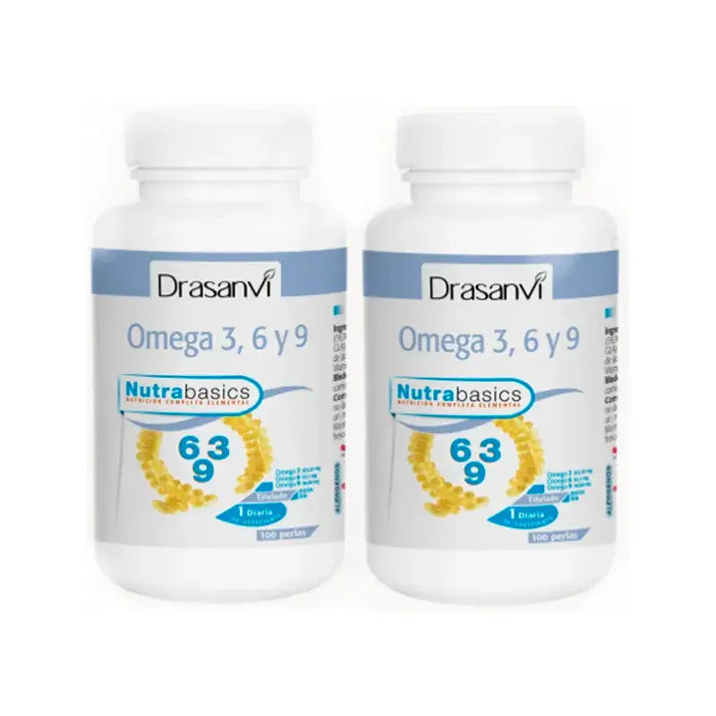 Drasanvi Omega 3-6-9 1000Mg Nutrabasicos Pot , 2X100 Perle