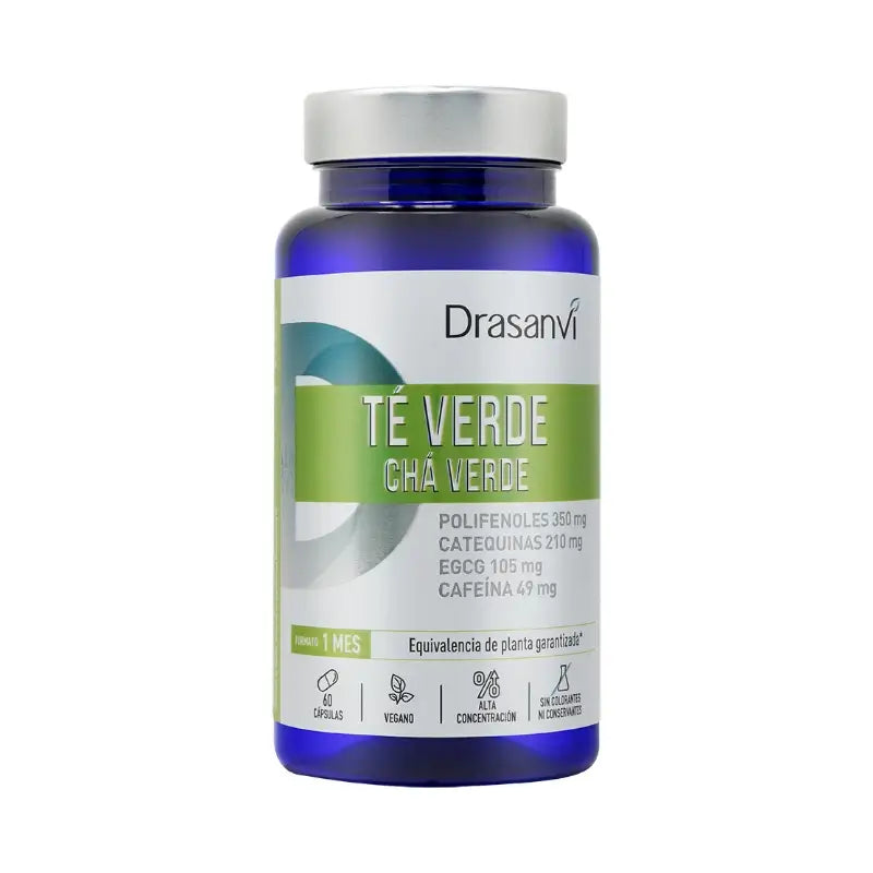 Tè verde Drasanvi 60 Capsule Bottiglia Nutrabasicos Drasanvi