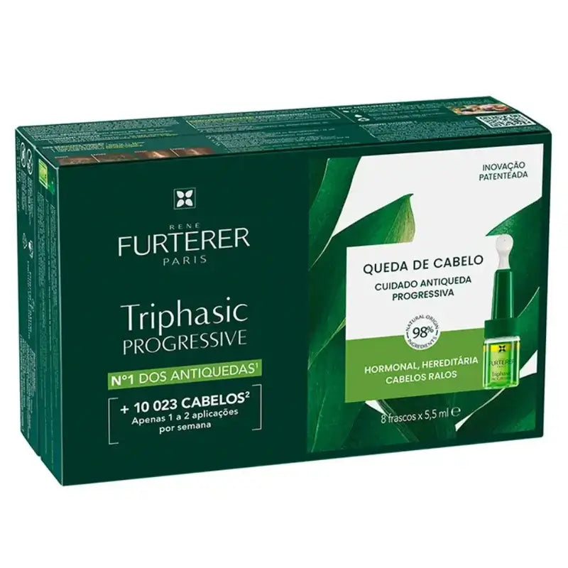 Rene Furterer Triphasic perdita progressiva dei capelli, Confezione 2 x 8 flaconi