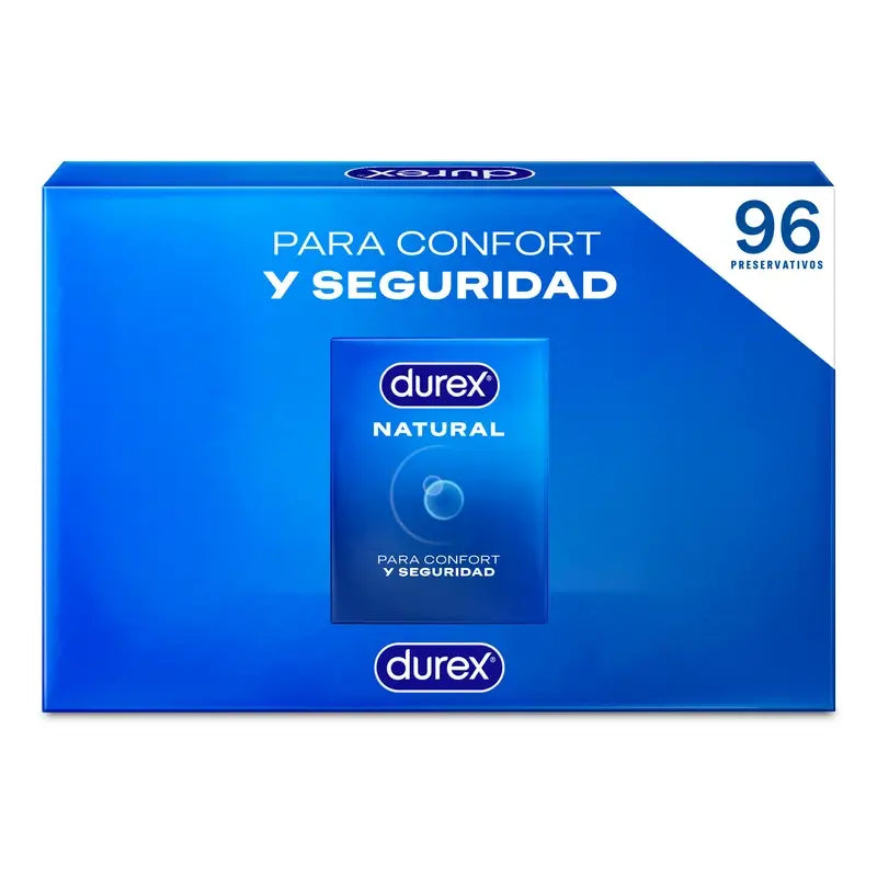 Preservativi Durex Natural Plus, confezione da 96 unità