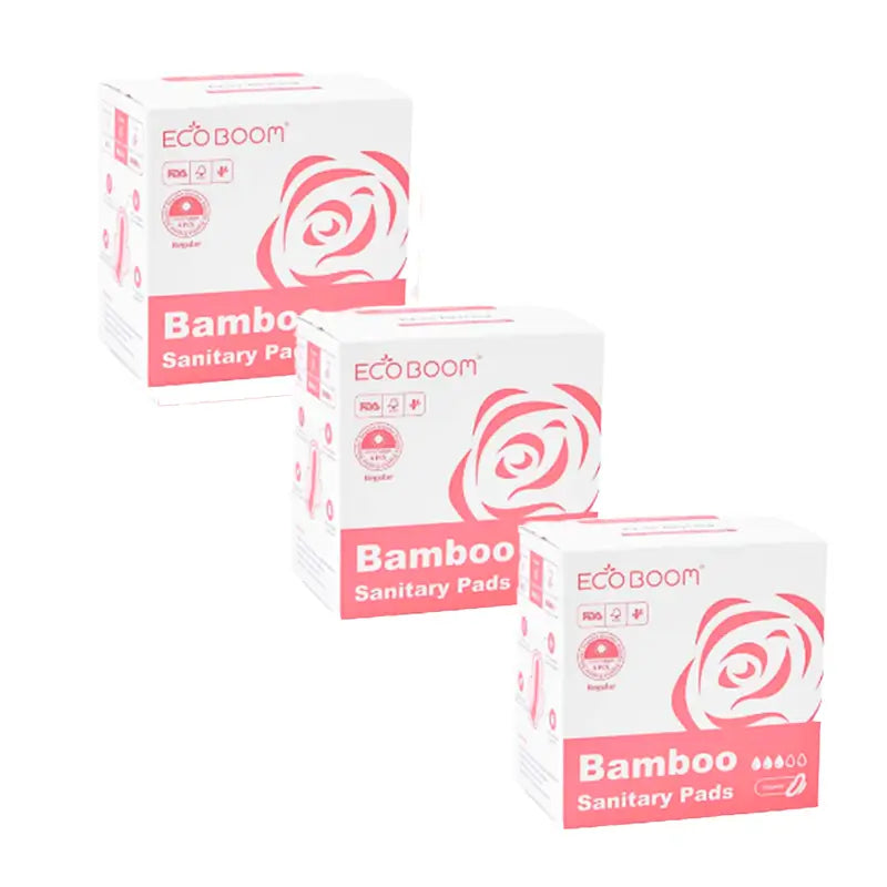 Eco Boom Pack Pads - Confezione giornaliera ad alto assorbimento - Regular, 3 X 8 pz.
