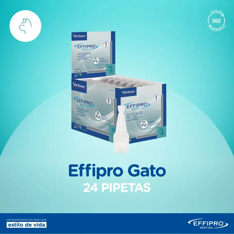 Effipro 50 Mg Spot-On Gatti, 24 pipette