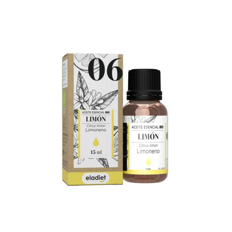 Eladiet Olio essenziale di limone Bio , 15 ml