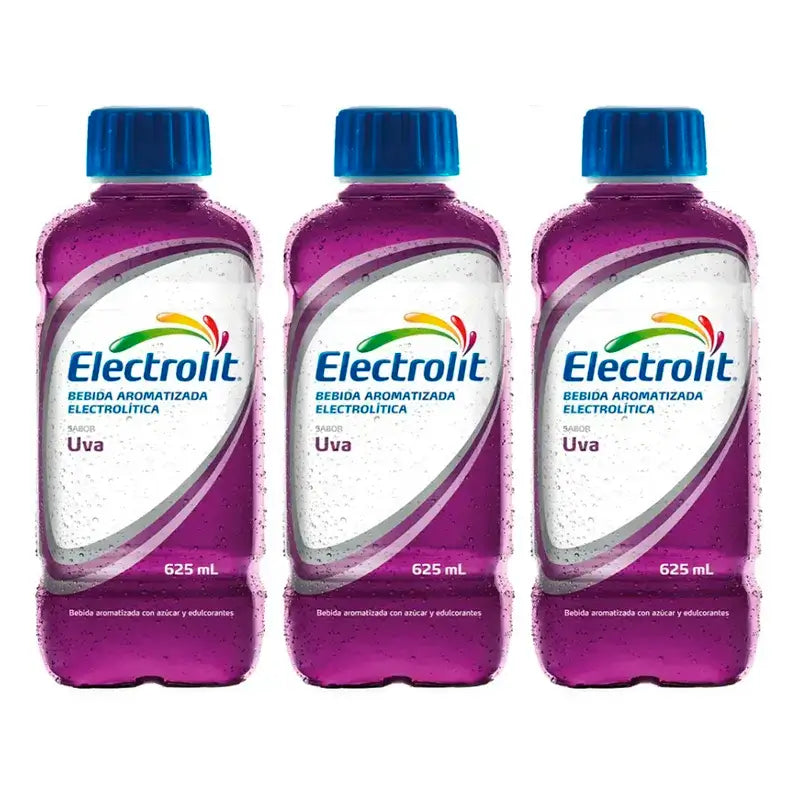 Electrolit Bevanda elettrolitica all'uva, confezione da 3 x 625 ml