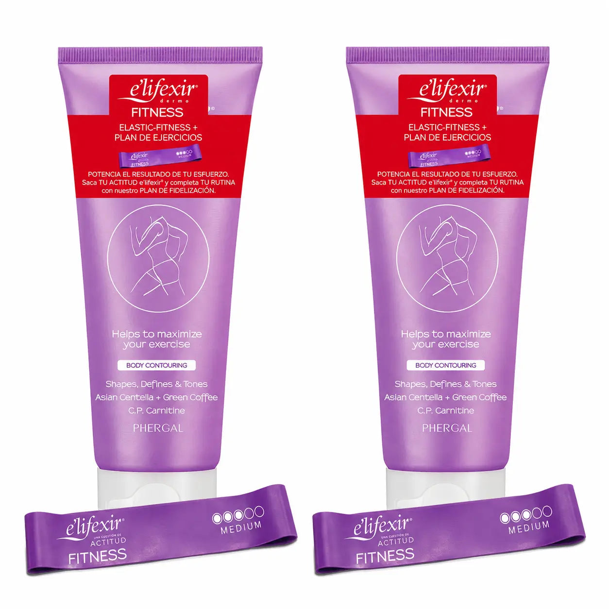 Elifexir Fitness Gel rassodante rimodellante Define Tone 200Ml, confezione da 2