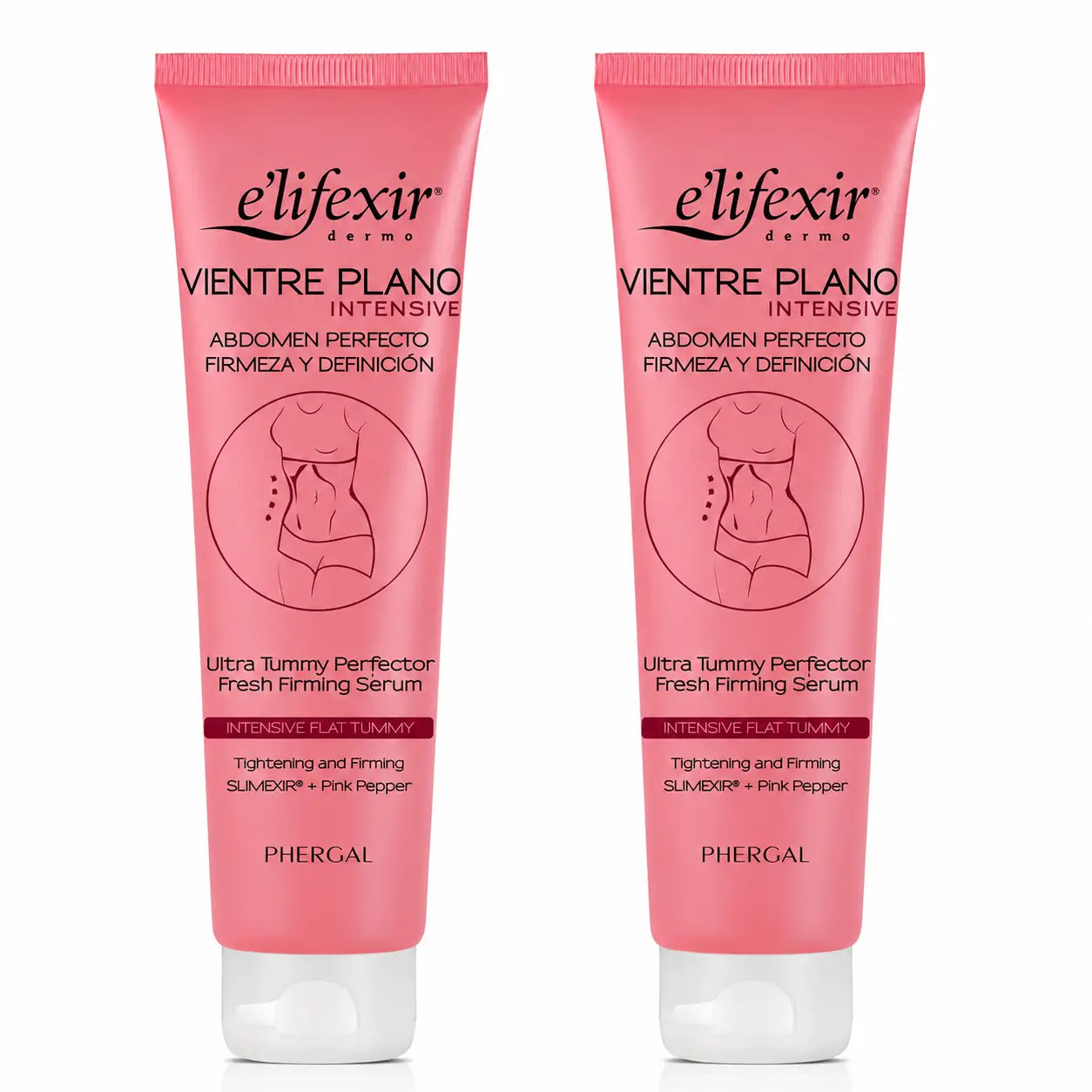 Elifexir Siero Pancia Piatta Siero Intensivo Riduttore Addome Siero Rassodante Brucia Grassi 150Ml, confezione 2