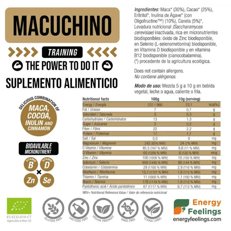 Energia Sentimenti Macuchino Training 500Gr. Eco