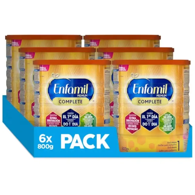 Enfamil Complete 1 Latte di avviamento, Confezione 6 X 800 Gr