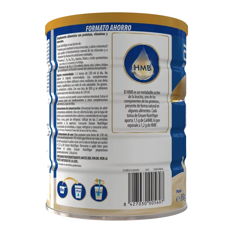 Ensure Nutrivigor Adulti Vaniglia, 850 g