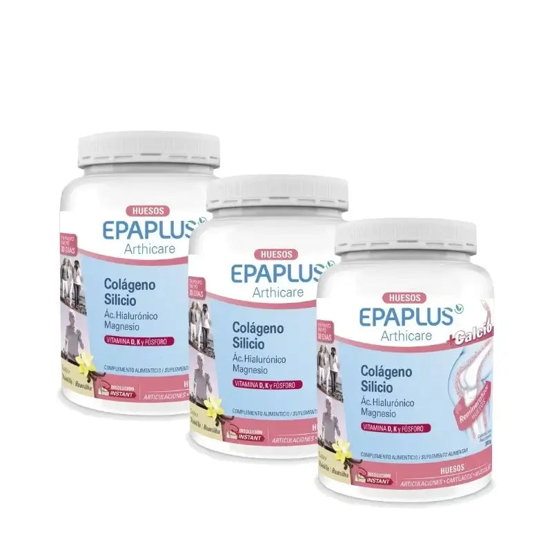 Epaplus Arthicare Antiox per le ossa, polvere al gusto di vaniglia, 383 g, confezione da 3