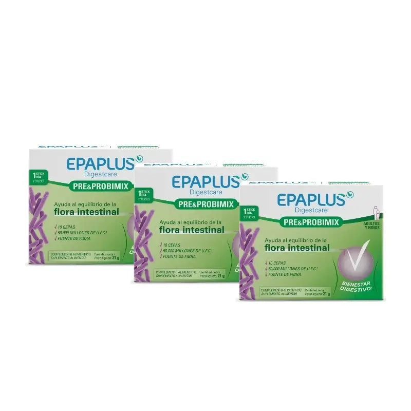 Epaplus Digestcare Pre&Probimix, 7 bustine, confezione da 3